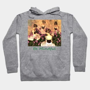 Four ballerinas taking a break among flowers, zen, yoga, buddhism Hoodie